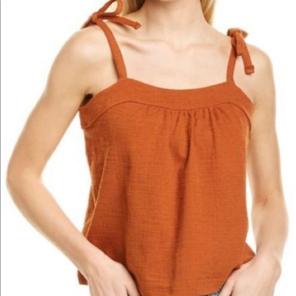 Madewell Crosshatch Tie Strap Tank small - Picture 1 of 4